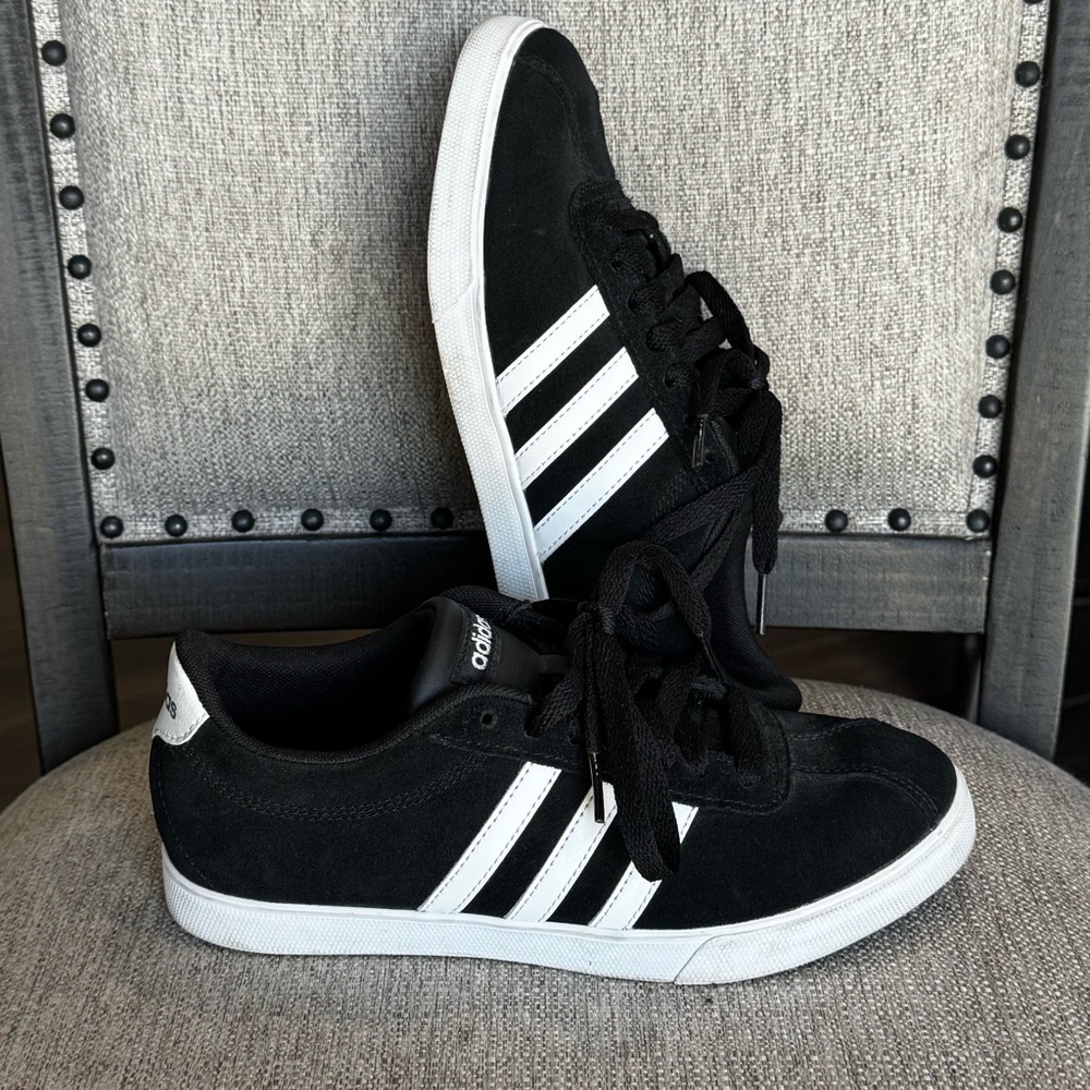 Adidas Black and White Sneakers
